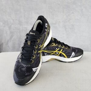 Asics Shoes Womens Size 9.5 Sneakers Black Gold Childhood Cancer GT-1000 5 GR